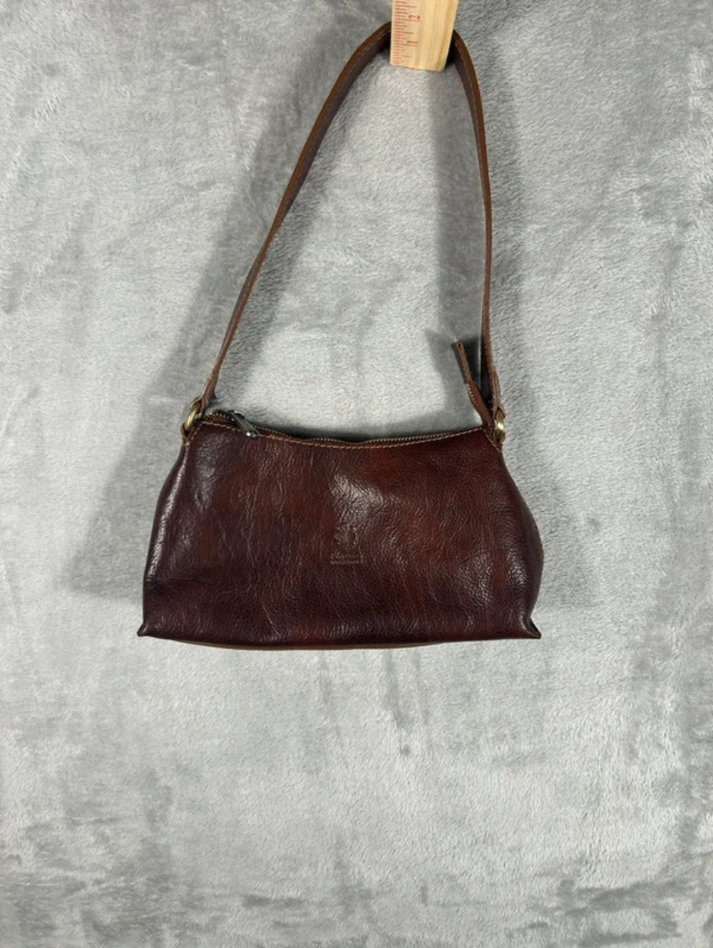 vintage Florence genuine leather shoulder bag made in Italy
